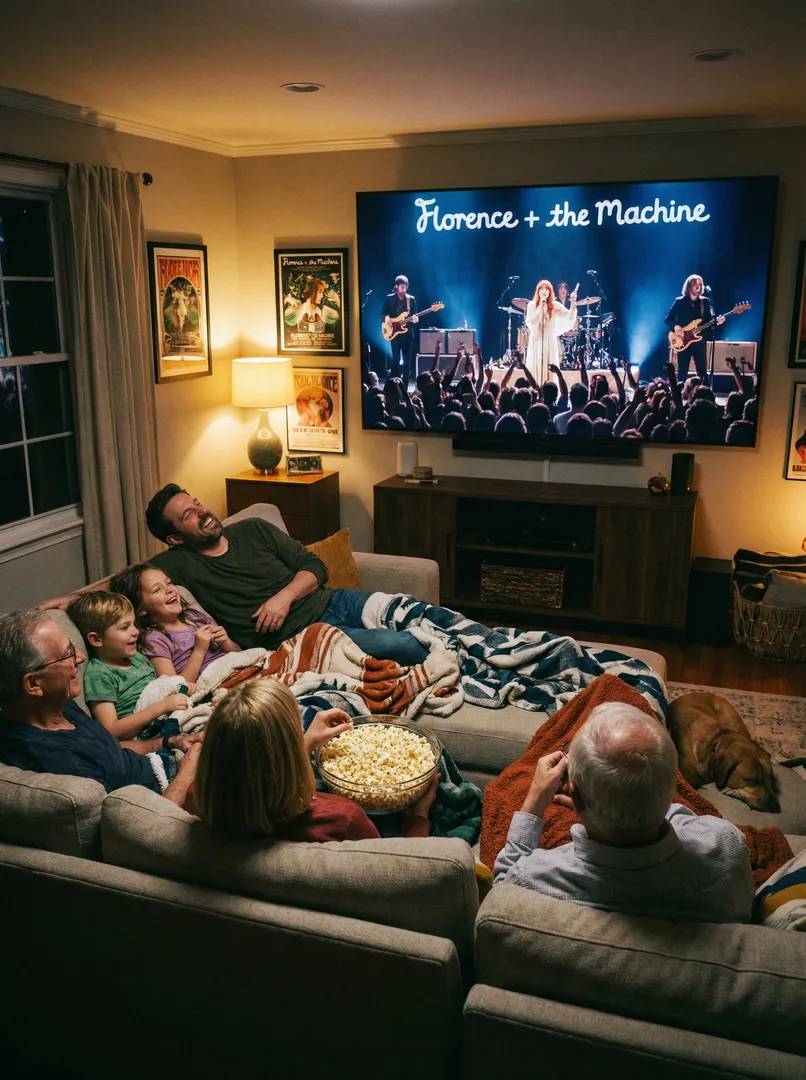 Family Watching Show at Home